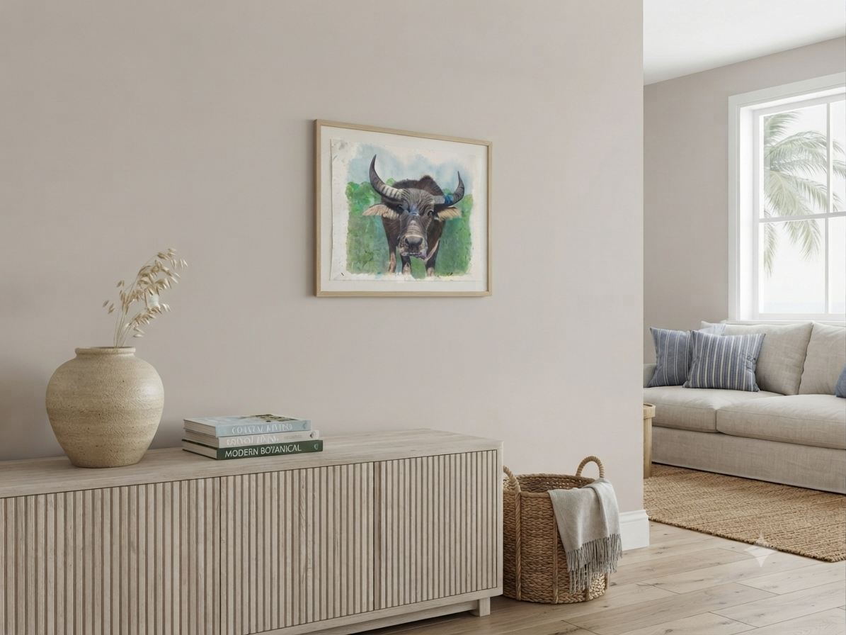 Buffalo 1233 - Art Poster | Gold/ silver Foil | A3 | Lantau | HK LOCAL