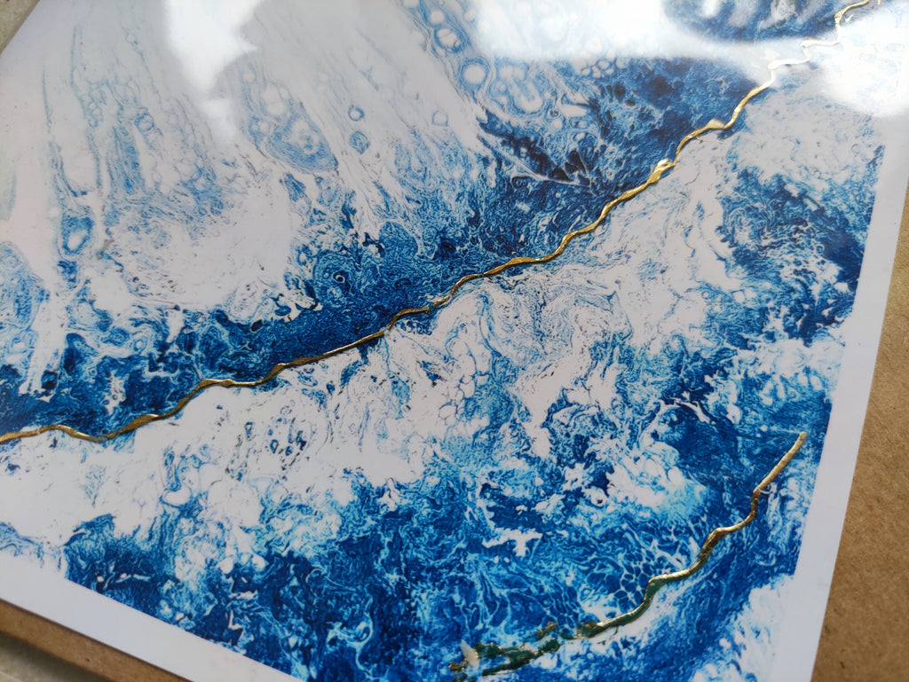 Breath | Art Greeting Card | Acrylic Fluid Art | HK LOCAL
