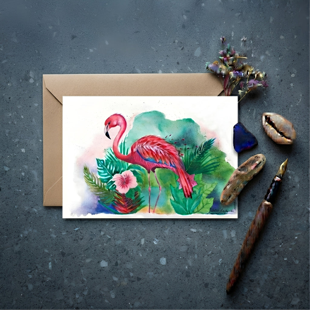 Flamingo | Art Greeting Card | Summer Collection | HK LOCAL
