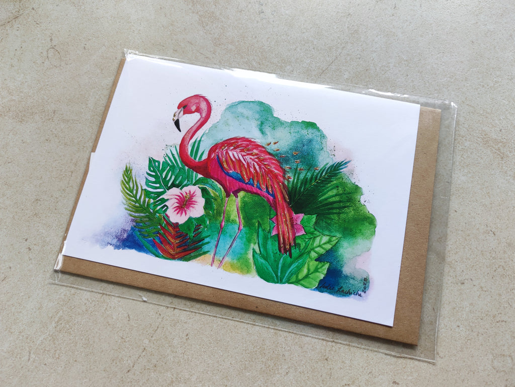 Flamingo | Art Greeting Card | Summer Collection | HK LOCAL