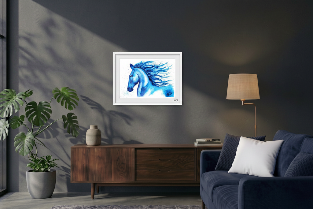 Blue Mare - Art Print | Open Edition | CNY 2026 | Leslie Lachiche