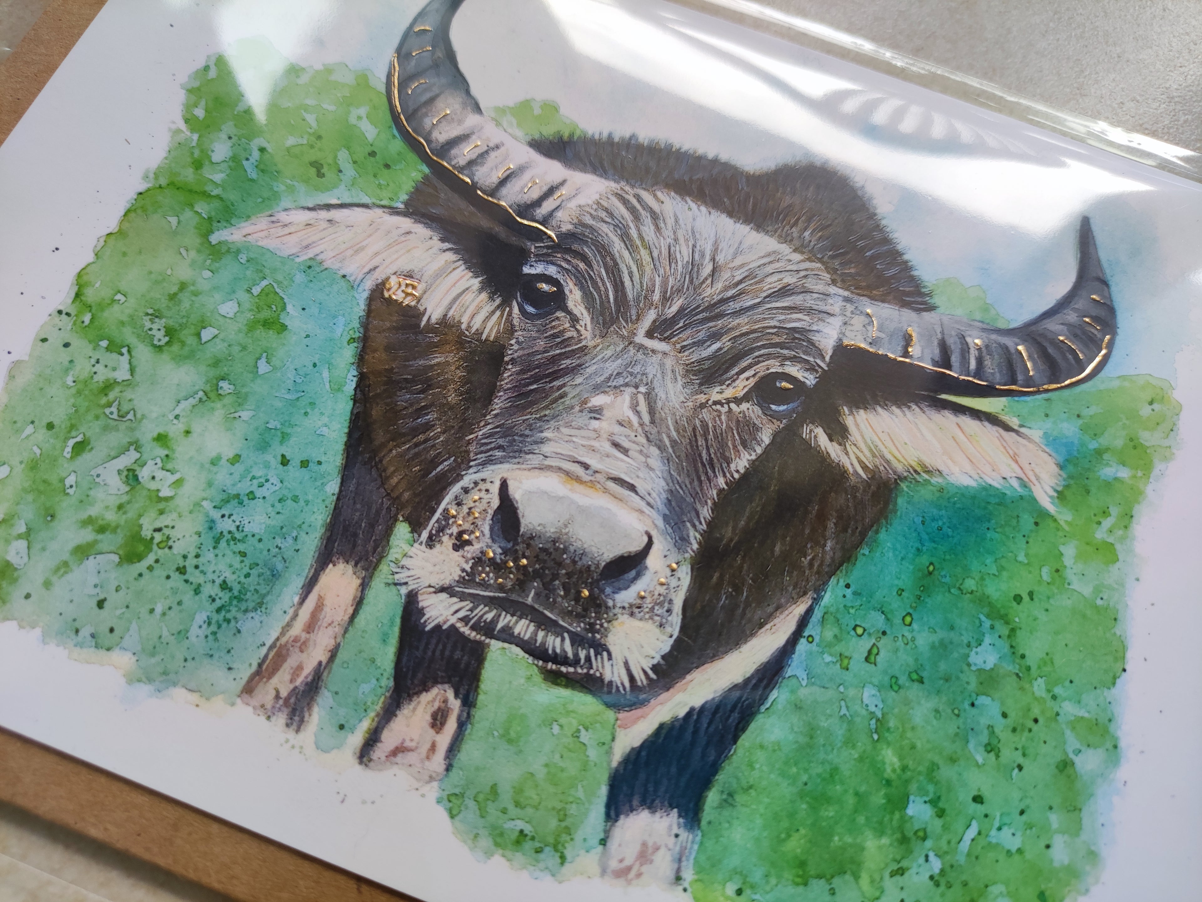 Buffalo 1233 — Art Greeting Card | Lantau Island | HK LOCAL