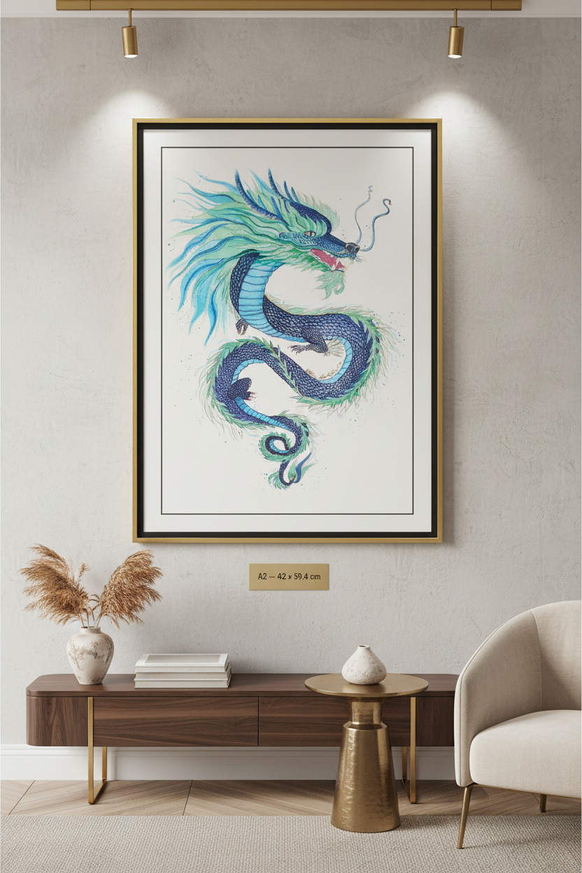 Dragon CNY24 - Art Print | Physical Print | A3/A2 | Museum grade archival paper | POD