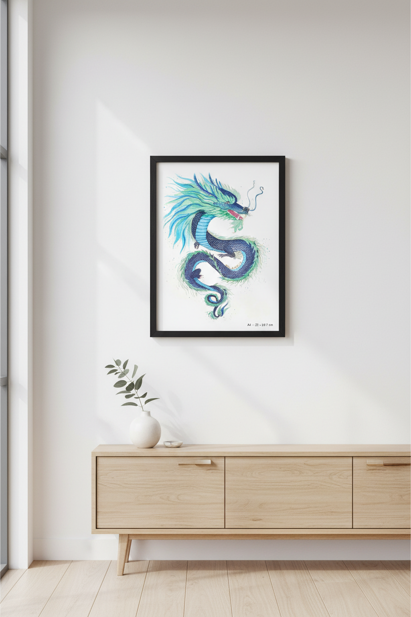 Dragon- Art Poster | Silver Foil | A3 | HK LOCAL