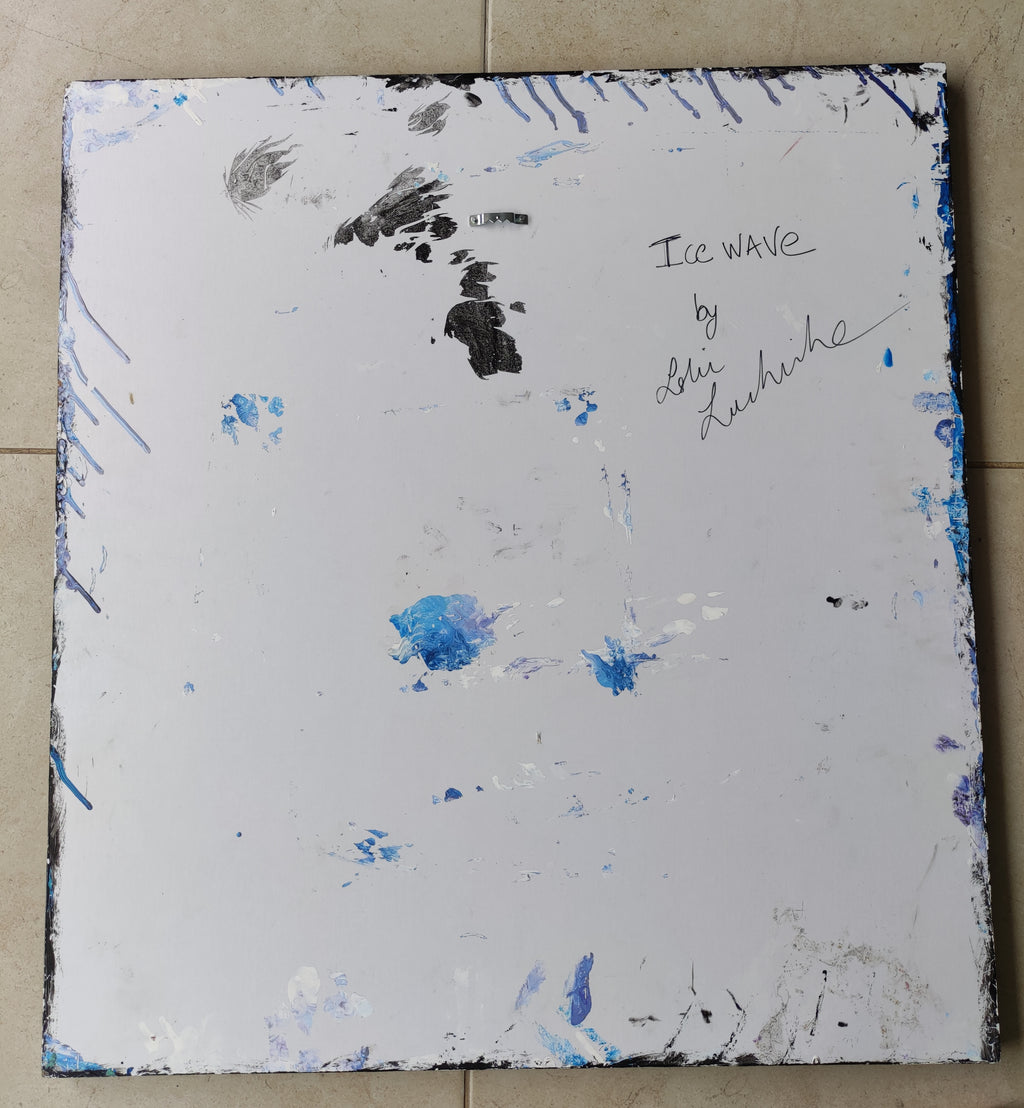Album cover with artistic design and text on a textured surface