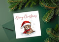 Kitten Christmas Baby Animals Greeting Card | Leslie Lachiche