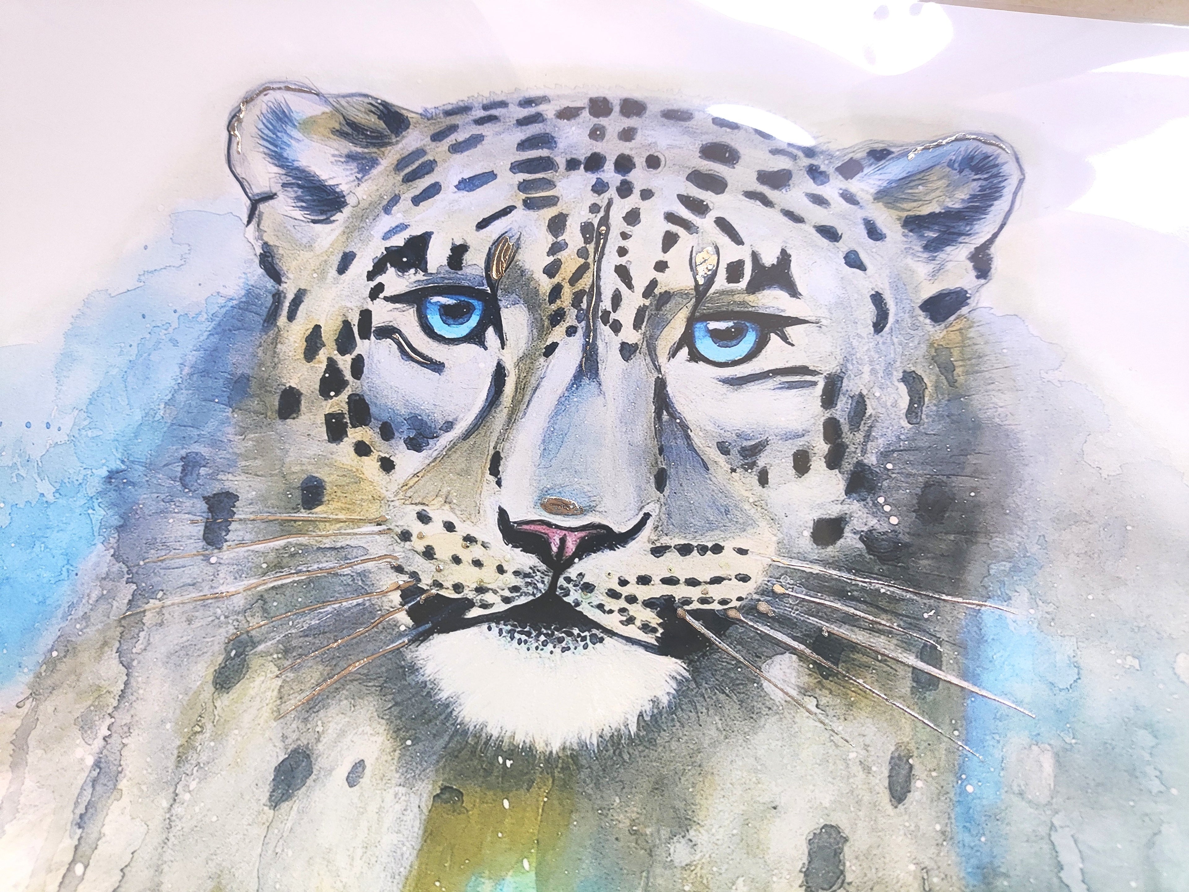 Leopard- Art Poster | Silver Foil | A3 | HK LOCAL
