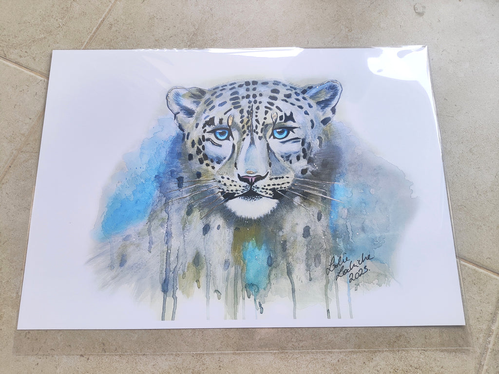 Leopard- Art Poster | Silver Foil | A3 | HK LOCAL