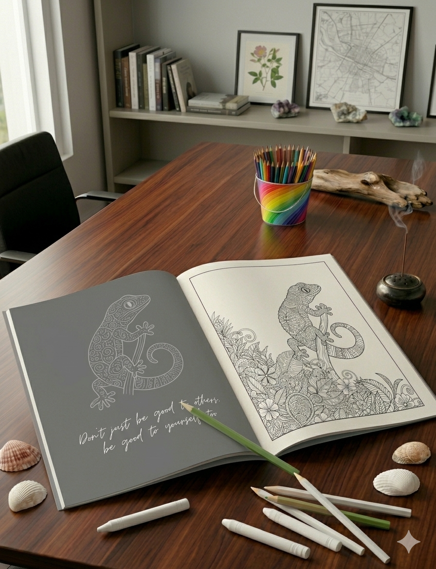 Mindfulness Animal Mandalas Colouring Book — Digital Download | 50 Exquisite Designs for Stress Relief & Creativity | Naomi Baywood