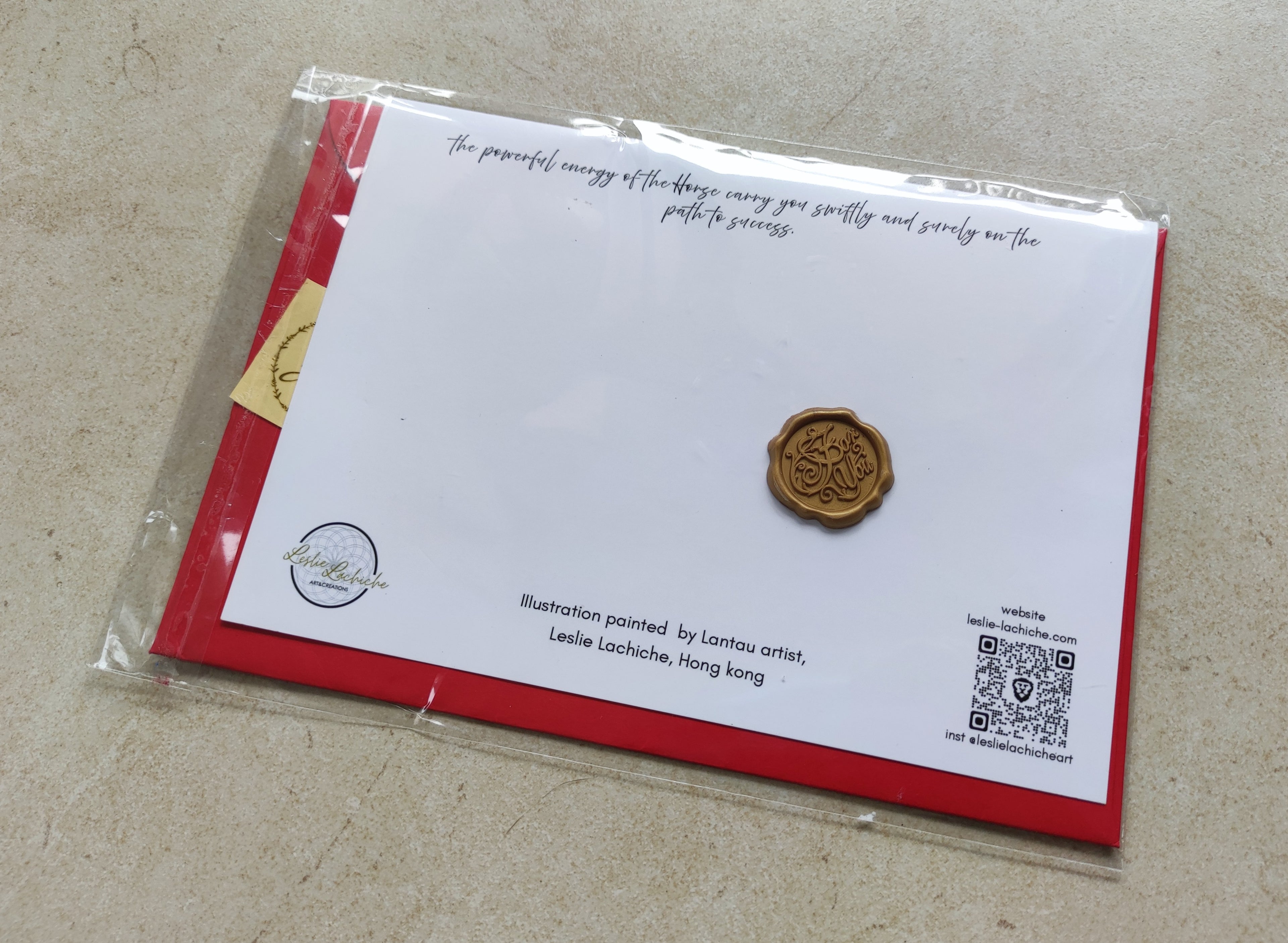 Red Horse | Art Greeting Card | CNY 2026 | HK LOCAL