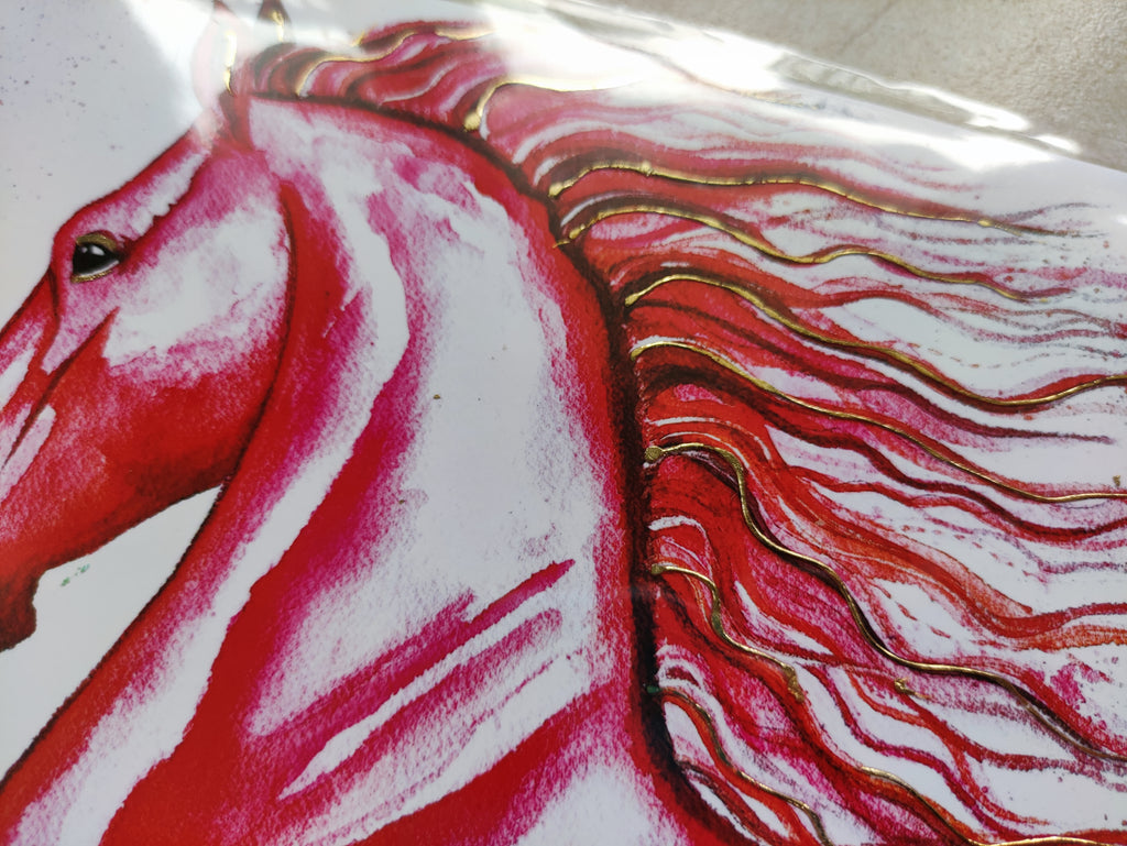 Red Horse | Art Greeting Card | CNY 2026 | HK LOCAL