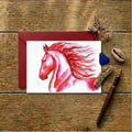 Red Horse — Art Greeting Card | CNY 2026