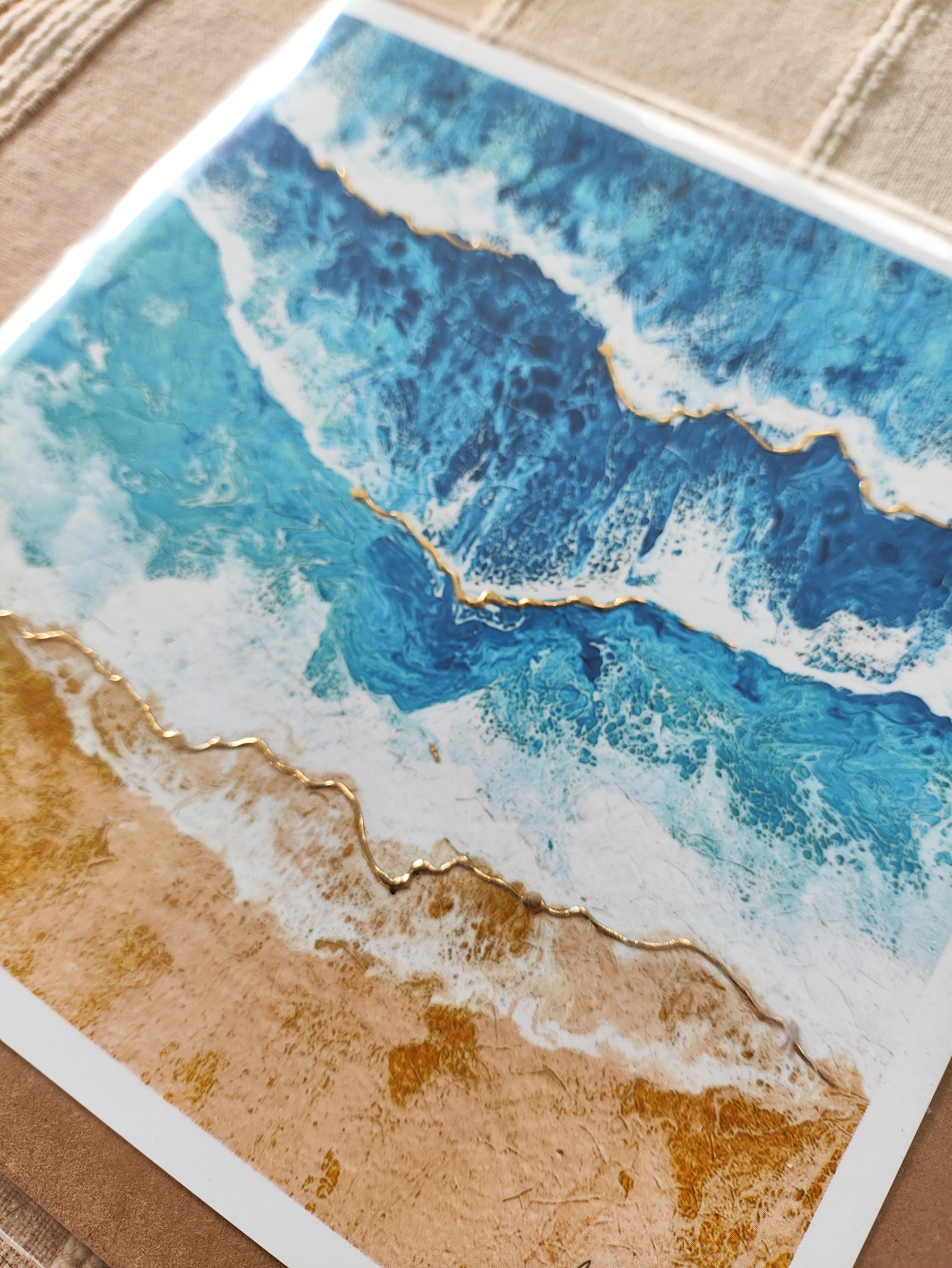 Freedom — Art Greeting Card | Acrylic Fluid Art