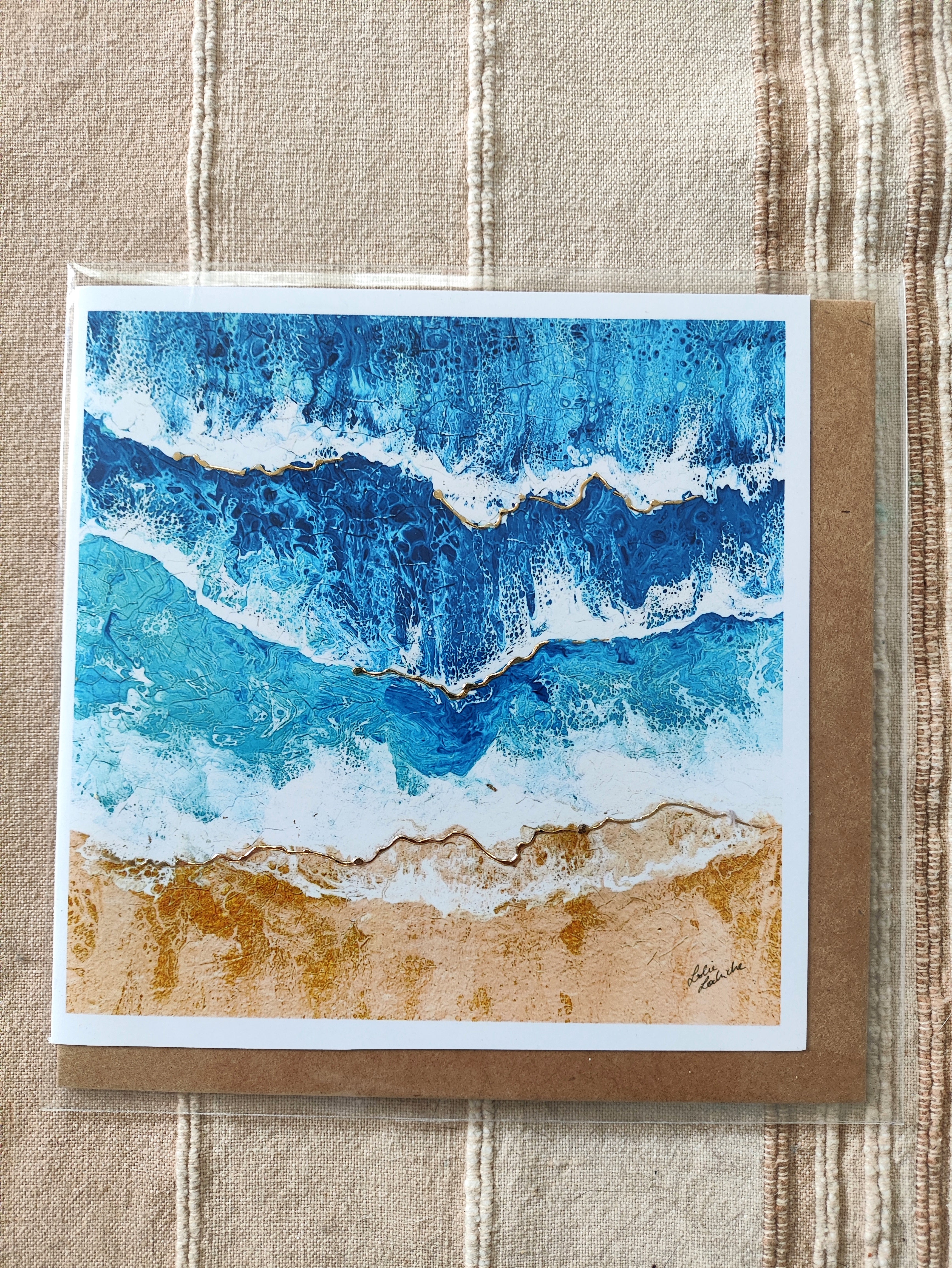 Freedom — Art Greeting Card | Acrylic Fluid Art