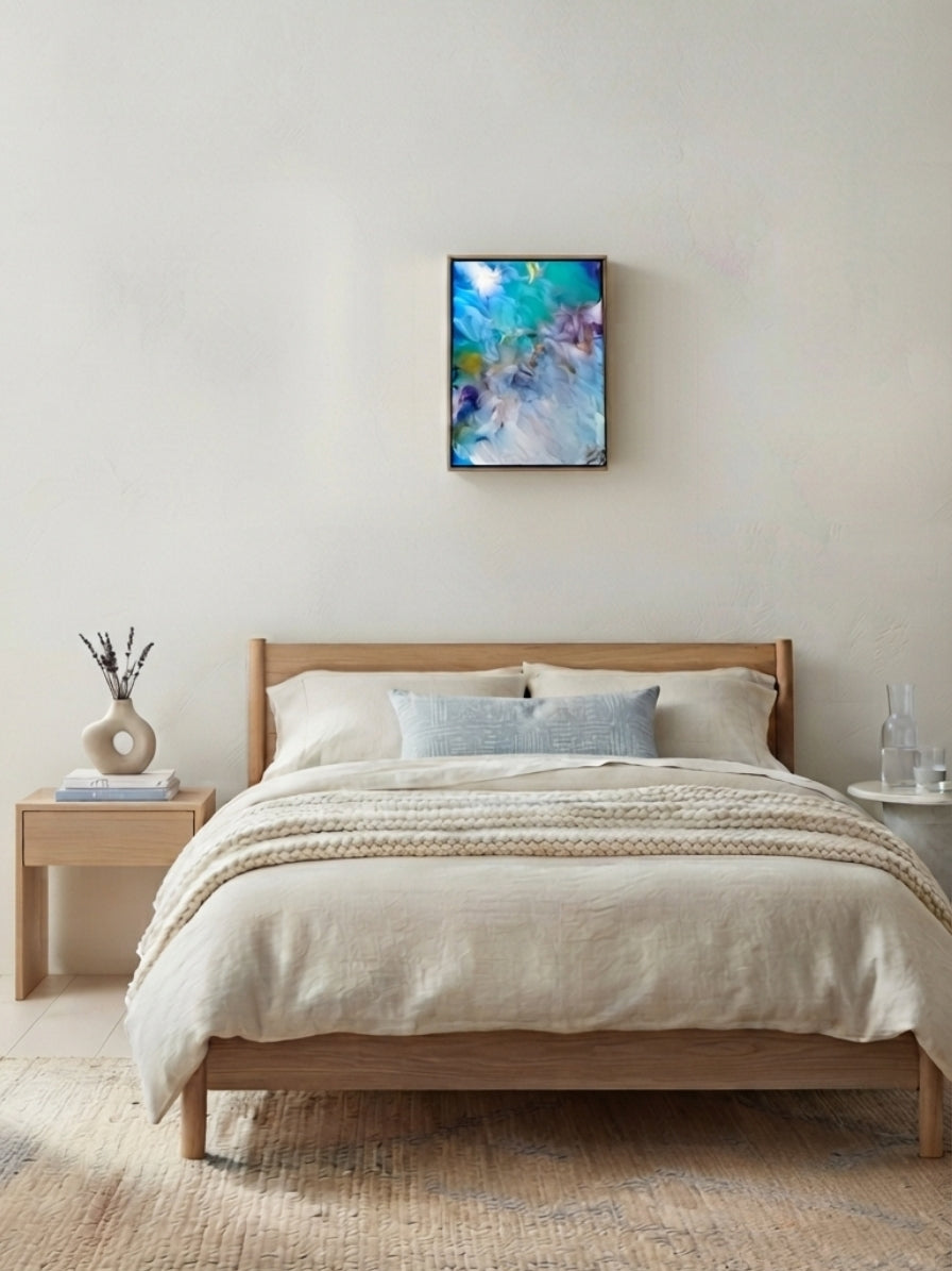 painting above bed