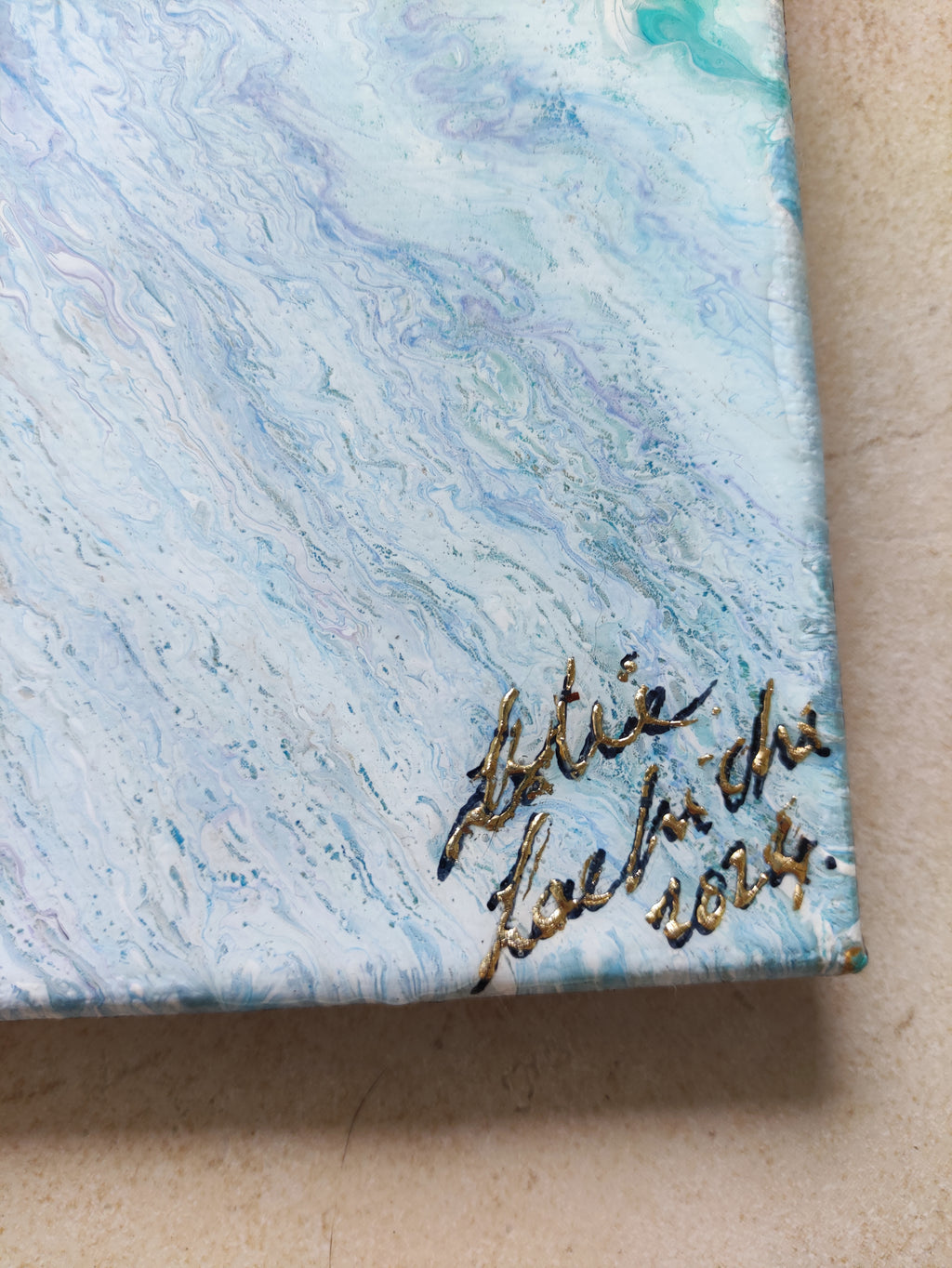 signature of artist in corner