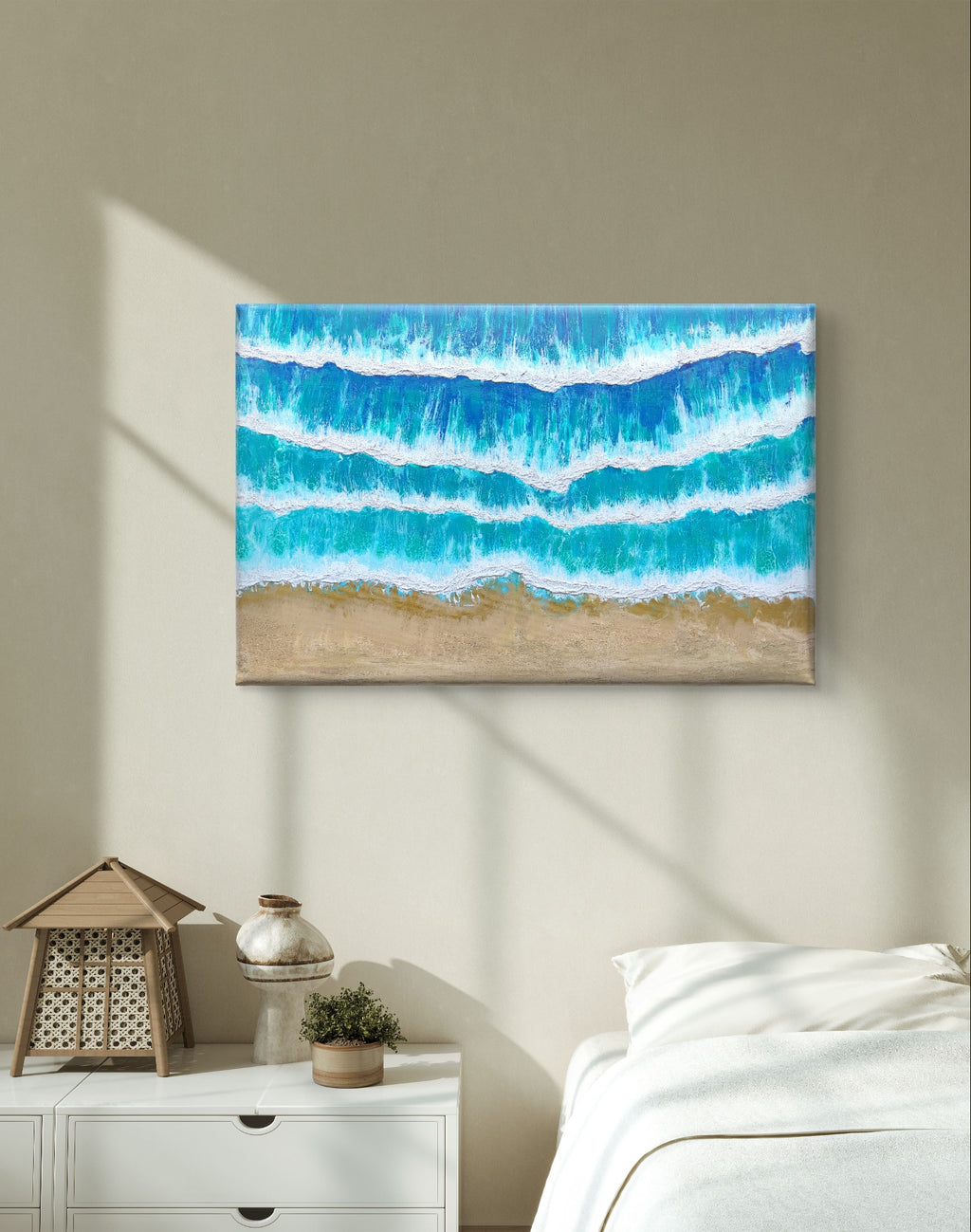 Serpentitude — Original Large Fluid Art Seascape Painting | OCEAN Collection