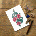 Emerald Snake — Art Greeting Card | CNY 2025