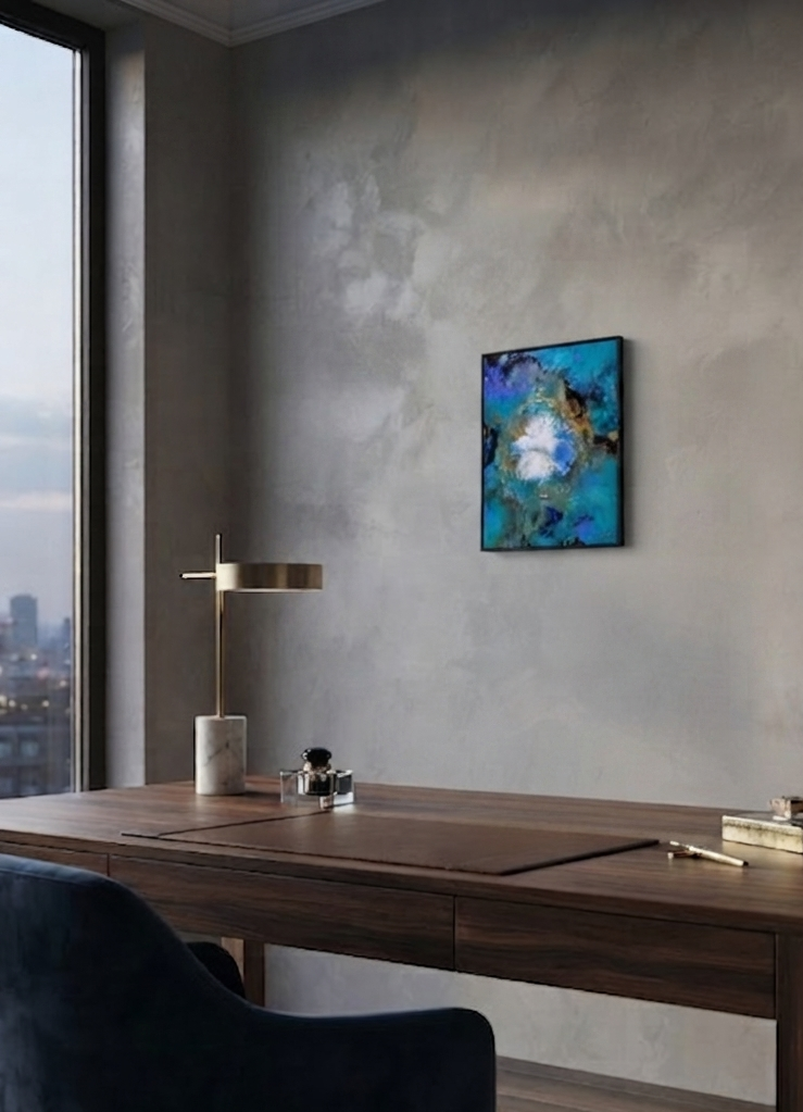 abstract painting in office