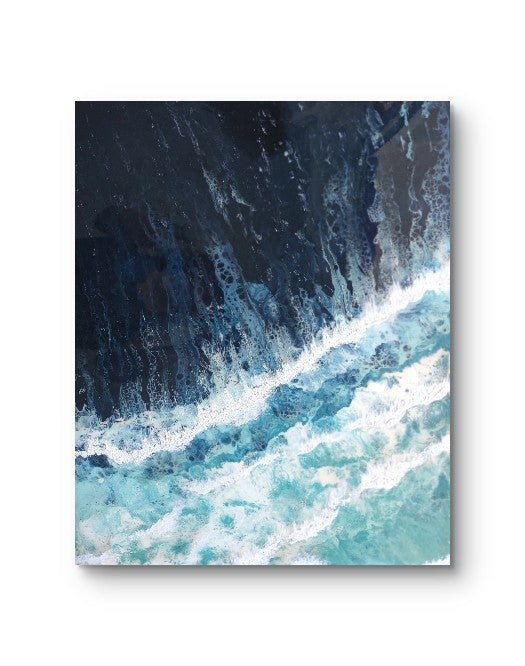 The Wave — Original Fluid Art Seascape Painting with Epoxy Resin | OCEAN Collection