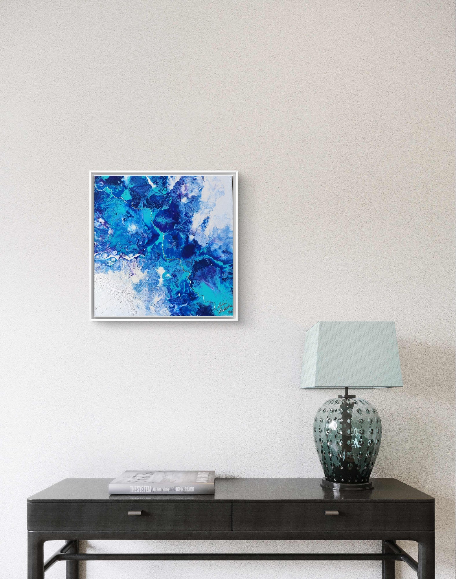Whisper — Original Fluid Art Acrylic Painting | OCEAN Collection
