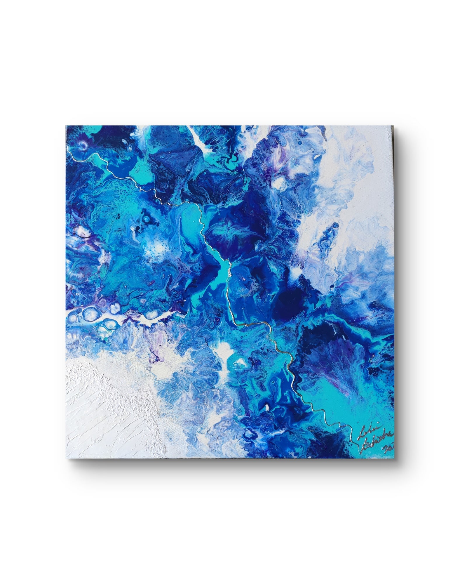 Whisper — Original Fluid Art Acrylic Painting | OCEAN Collection
